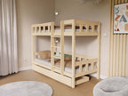PLOTTY Létrás Emeletes Ágy 90x200cm - választható szín