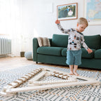 TipiToo® Small Balance Beam 3 Piece Set - Jute Rope